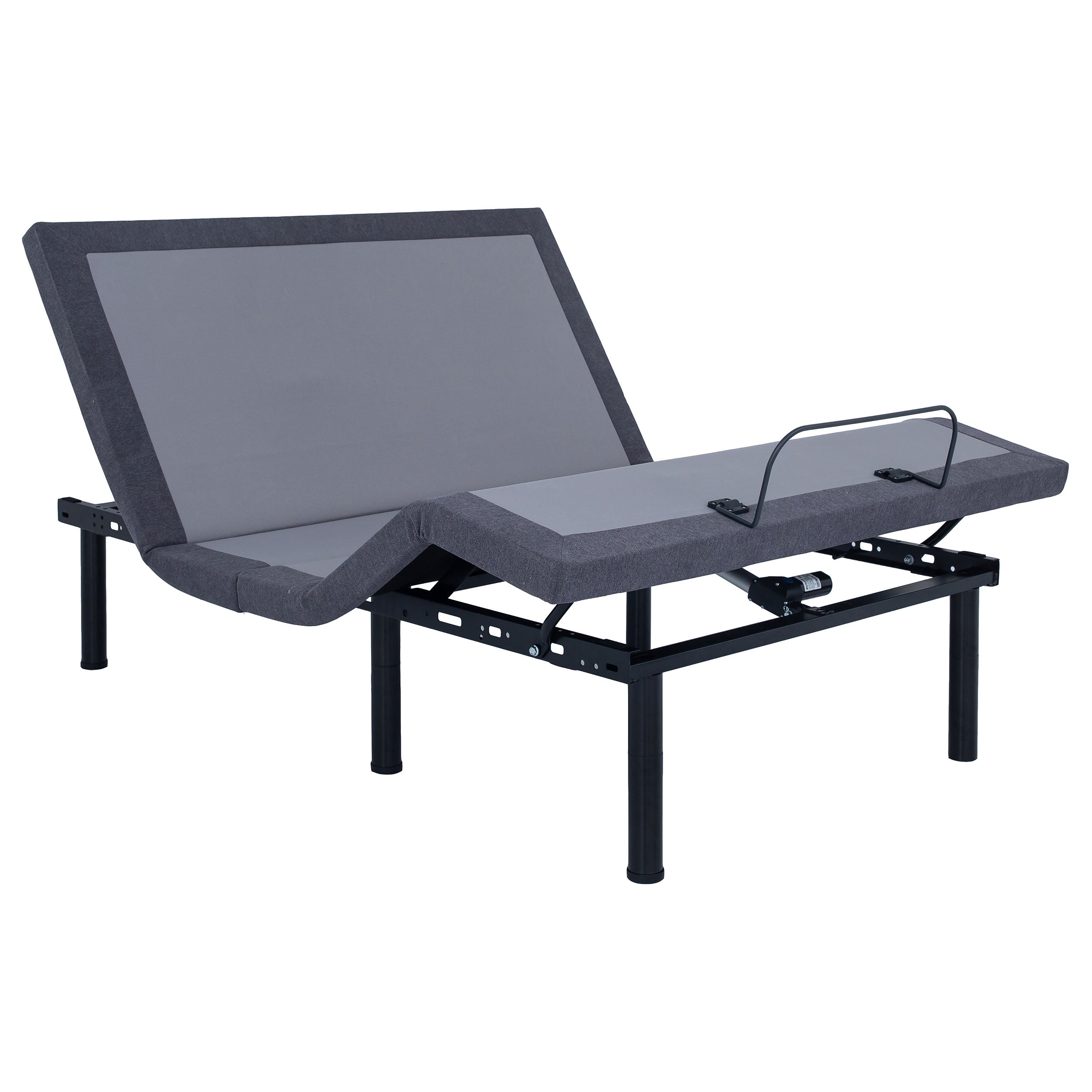 Negan  Adjustable Bed Base Grey and Black