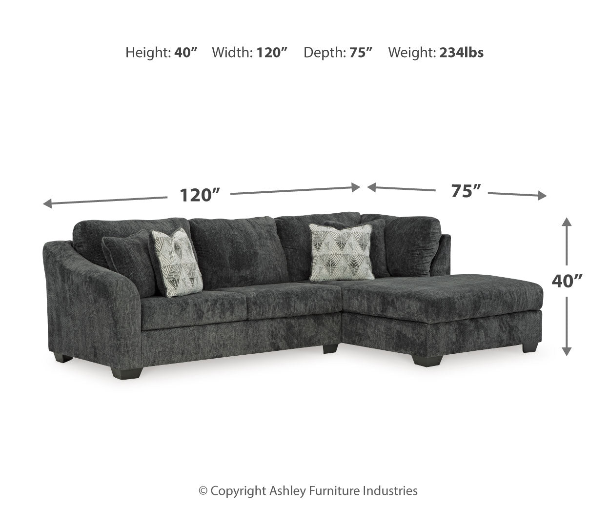 Biddeford Sleeper Sectional with Chaise