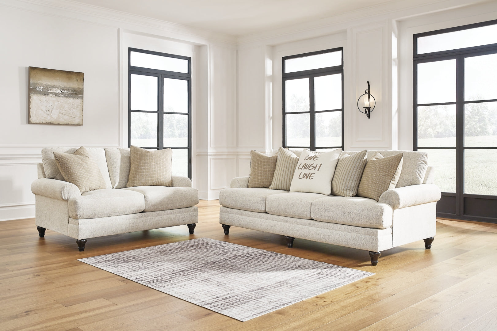 Valerani Sofa, Loveseat, Chair and Ottoman