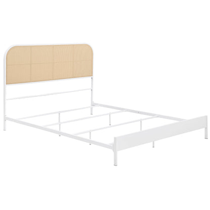 Cameron 51-inch Metal  Panel Bed Black