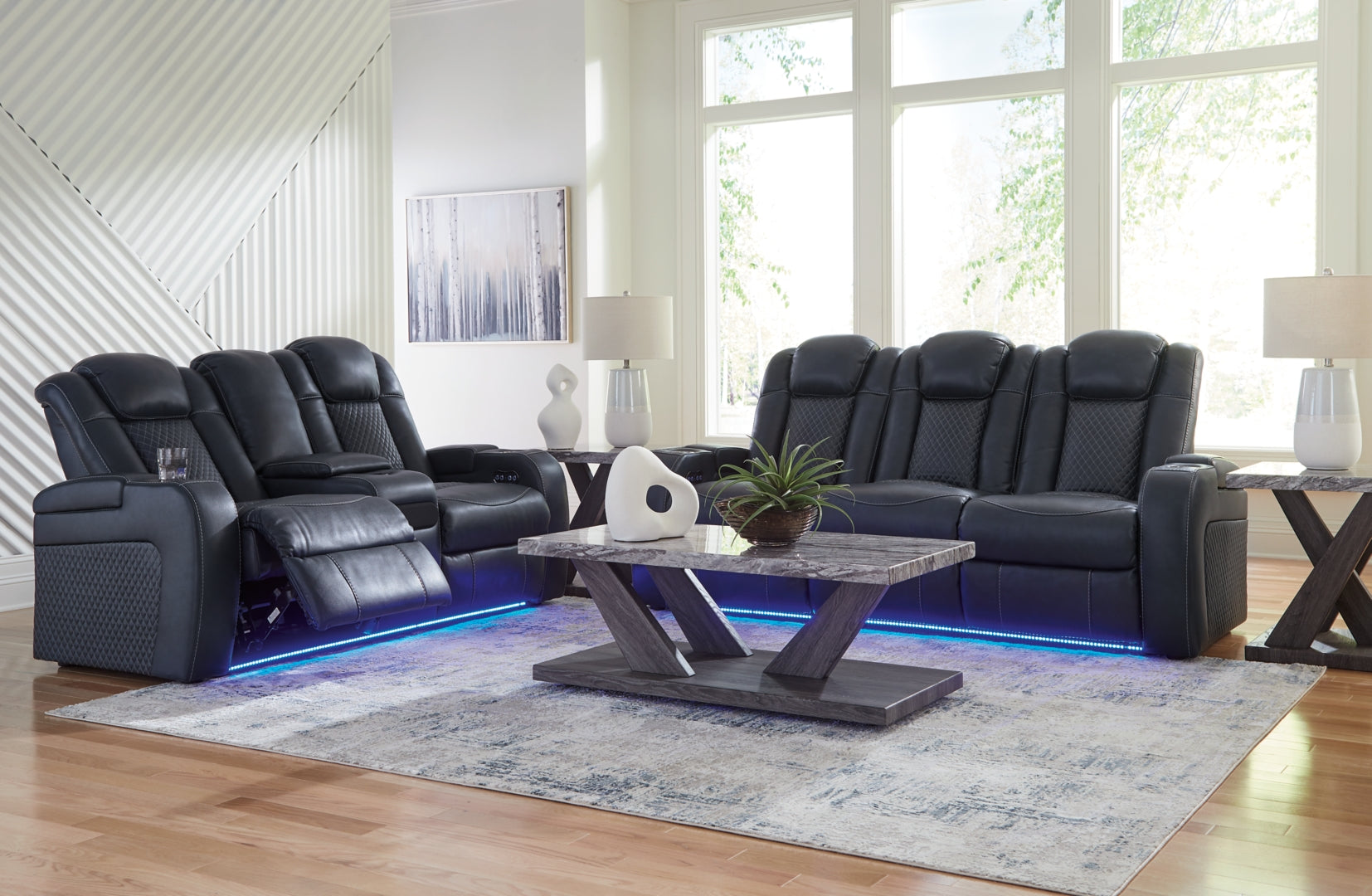 Fyne-Dyme Sofa, Loveseat and Recliner