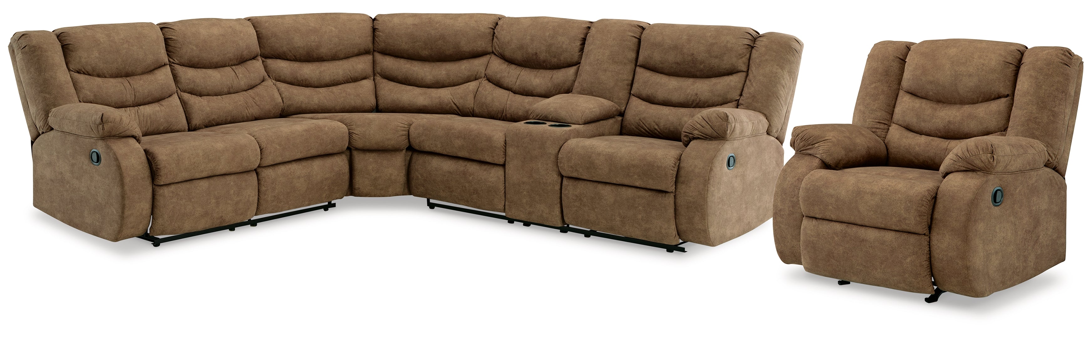 Partymate 2-Piece Sectional with Recliner