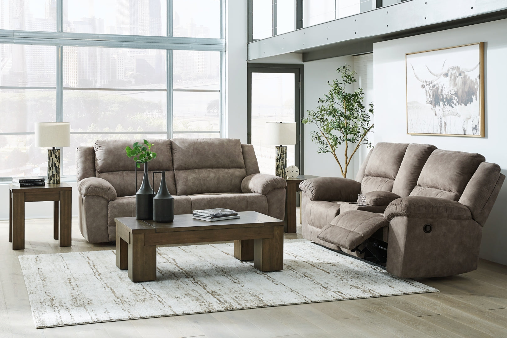 Laresview Sofa, Loveseat and Recliner