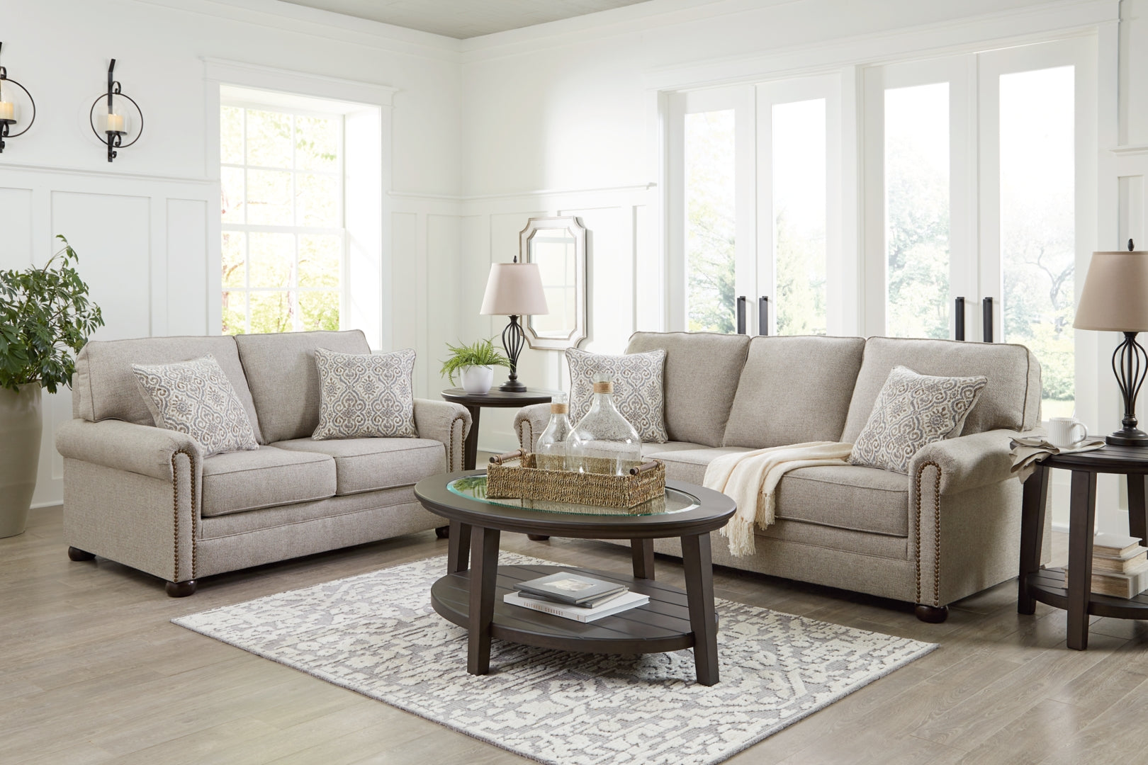 Gaelon Sofa, Loveseat, Chair and Ottoman