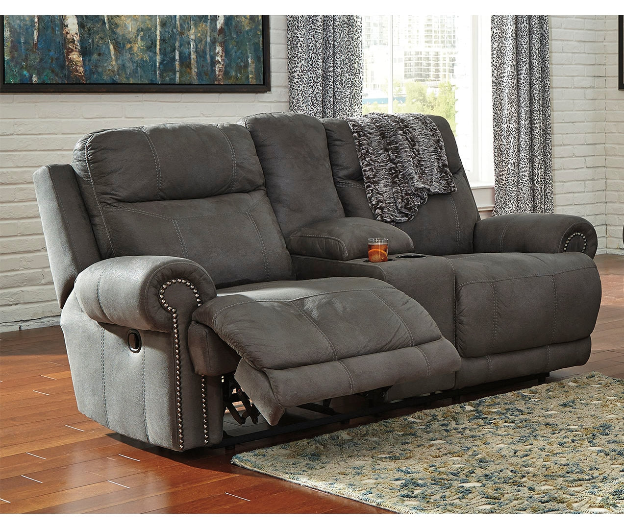 Austere DBL Rec Loveseat w/Console