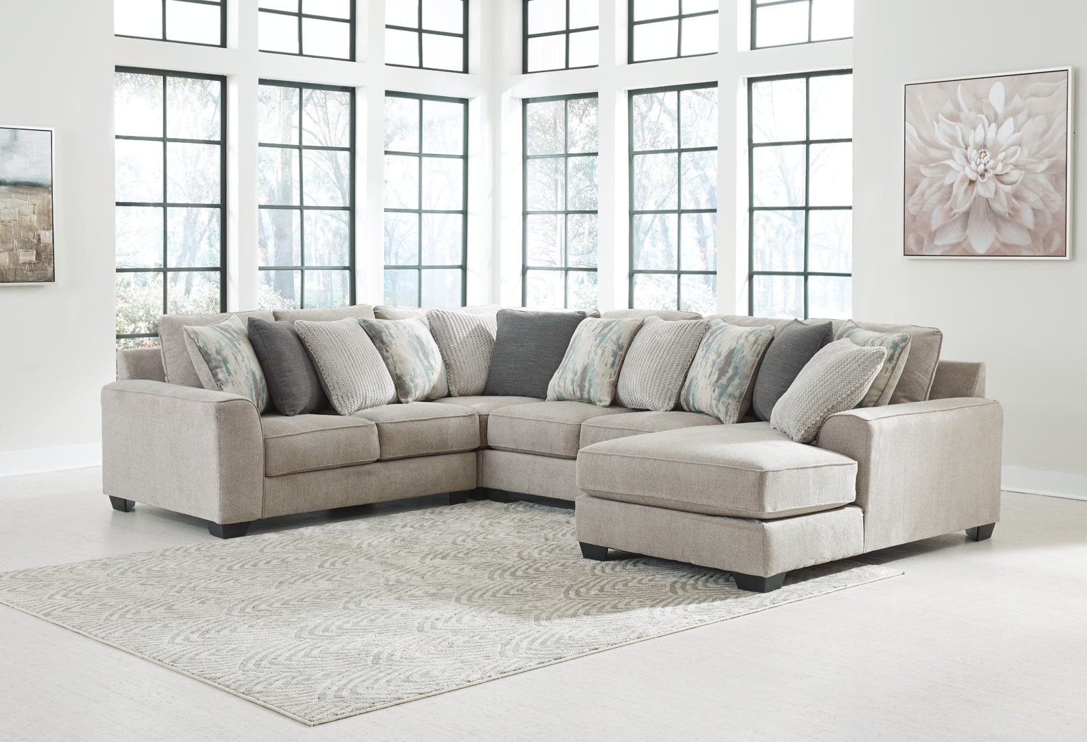 Ardsley 3-Piece Sectional with Ottoman