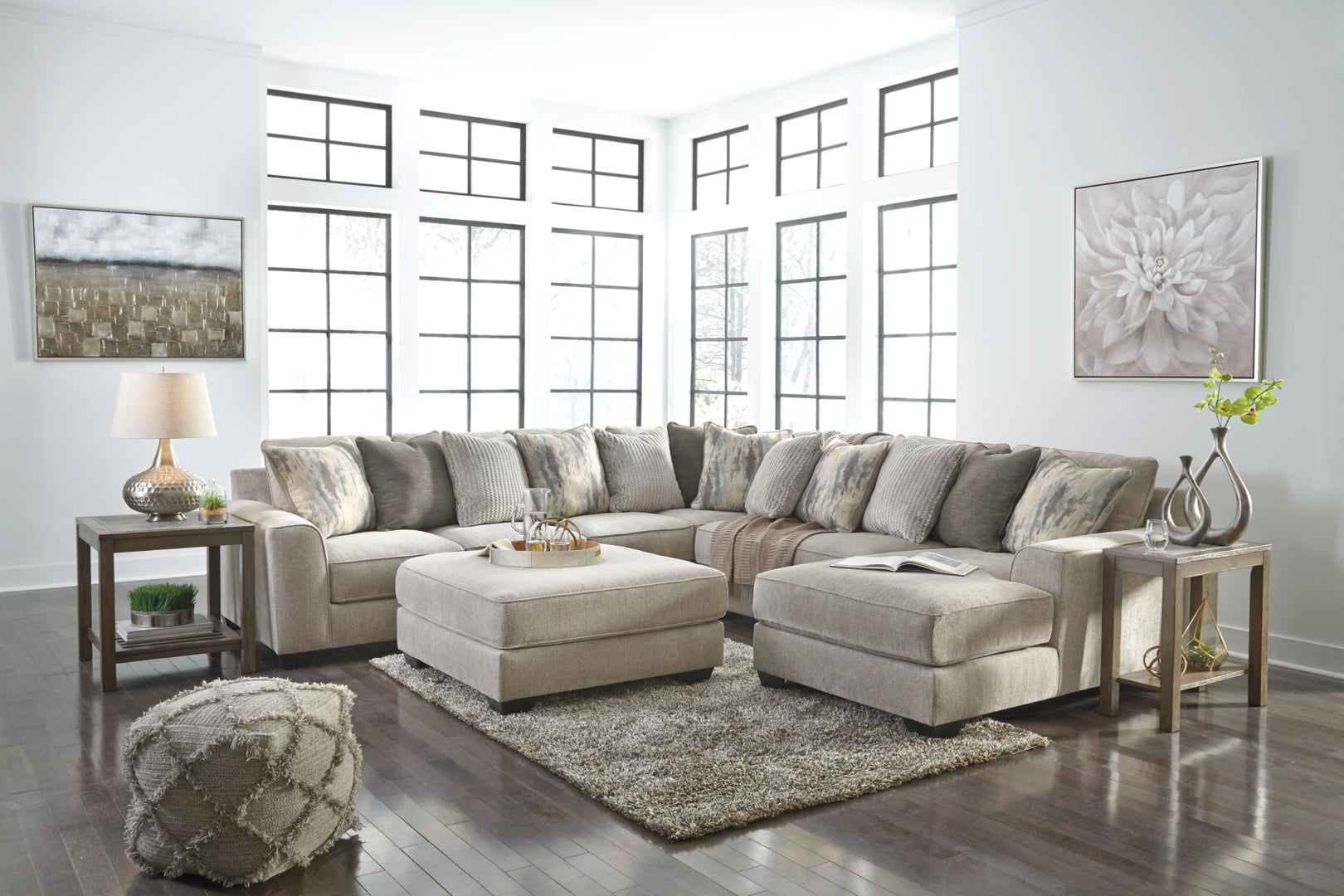 Ardsley 3-Piece Sectional with Ottoman