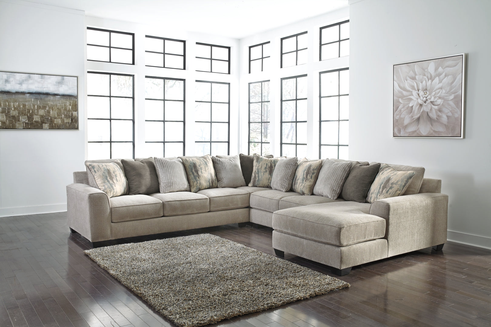 Ardsley 3-Piece Sectional with Ottoman