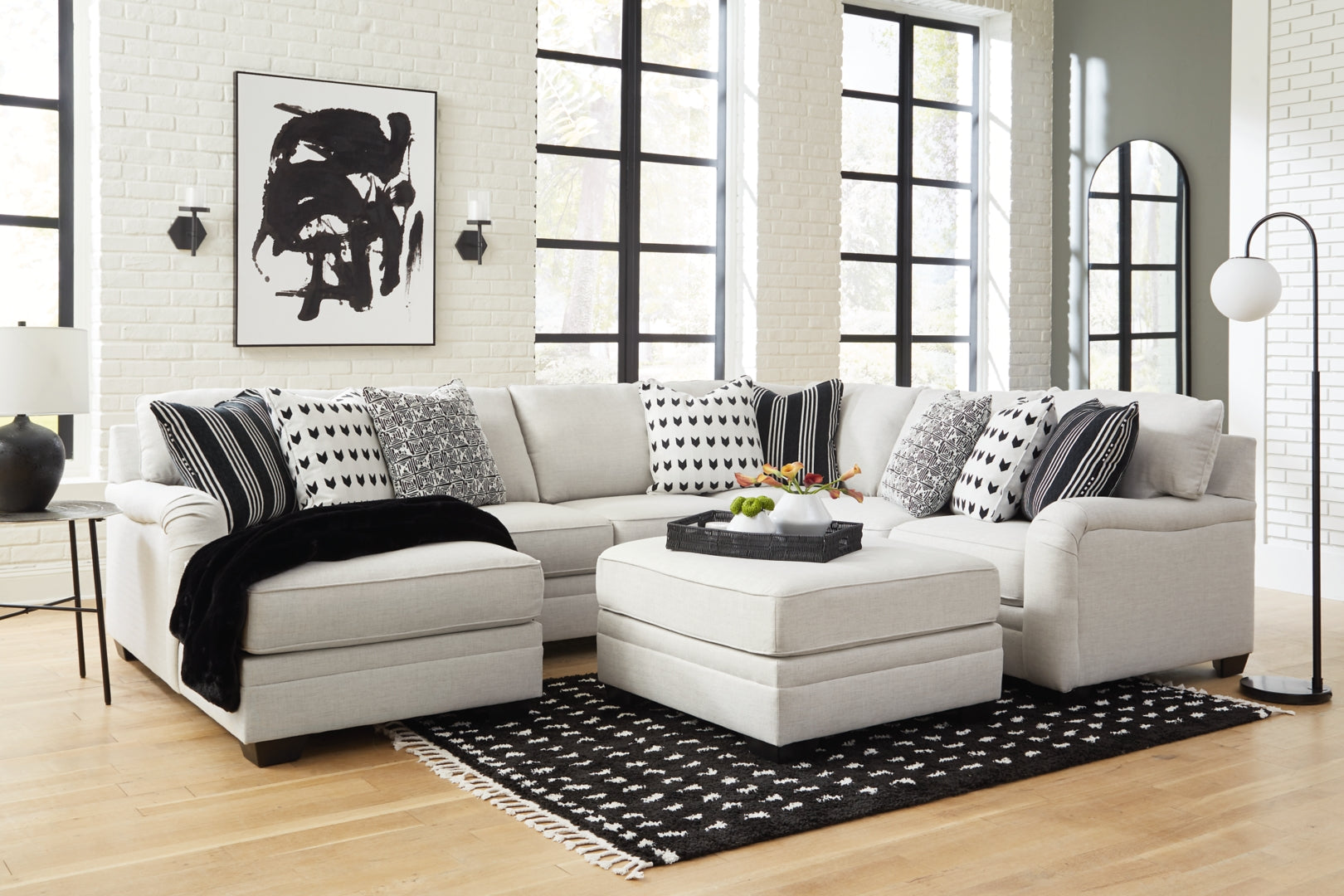 Huntsworth 4-Piece Sectional with Ottoman