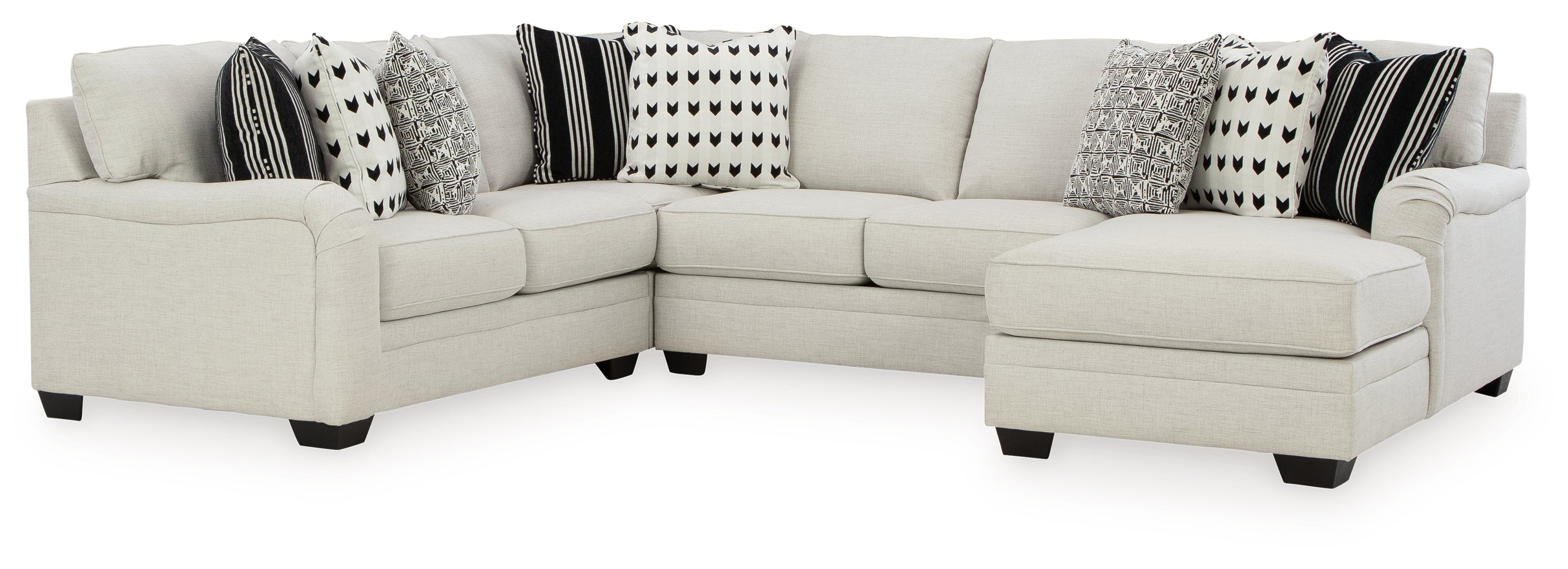 Huntsworth 4-Piece Sectional with Ottoman