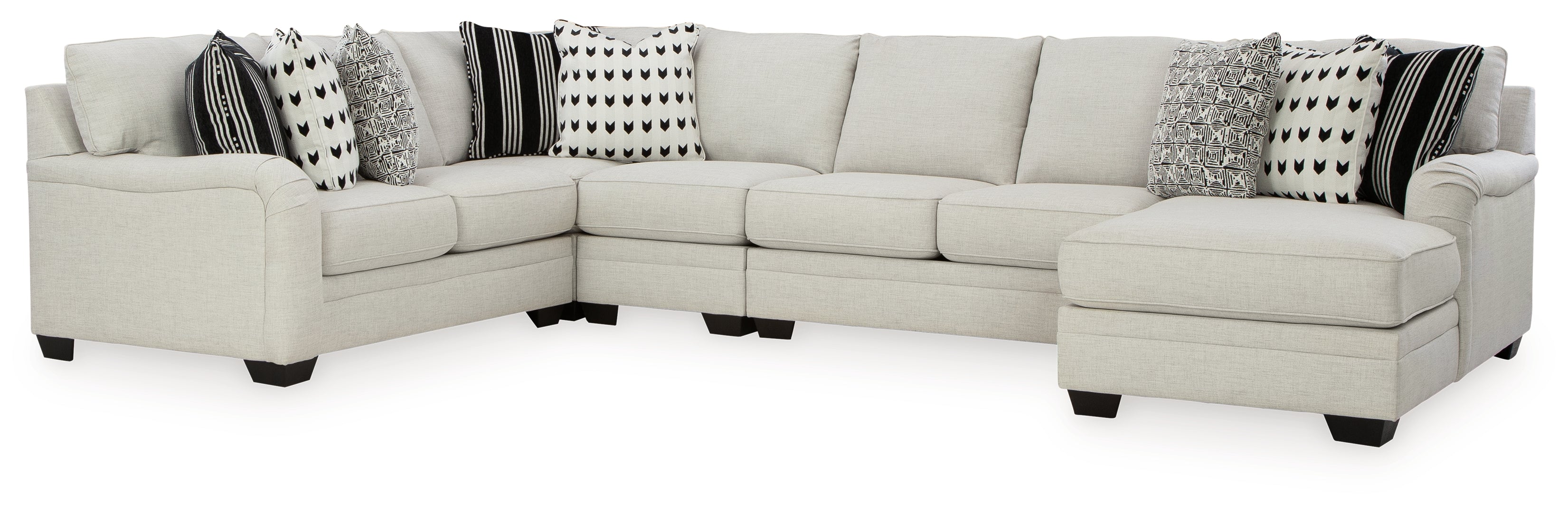 Huntsworth 4-Piece Sectional with Ottoman