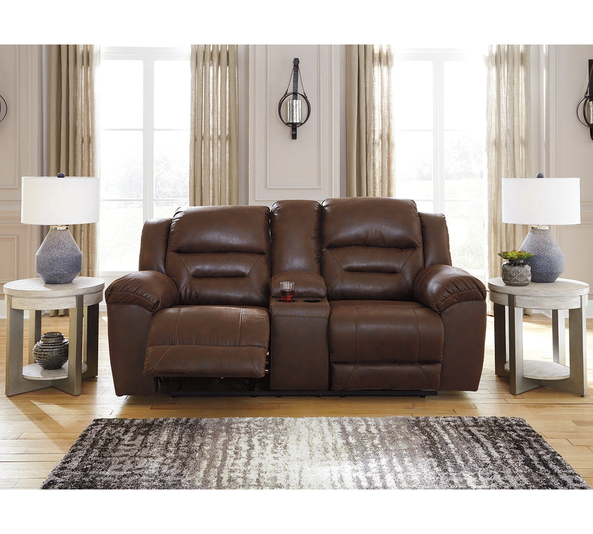 Stoneland DBL Rec Loveseat w/Console