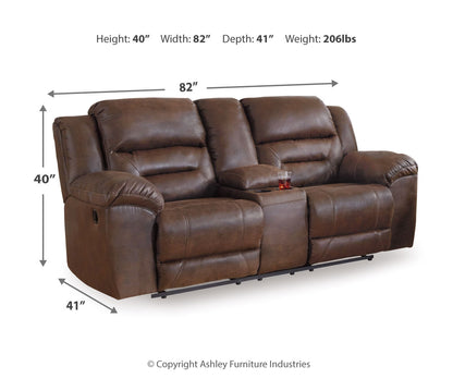 Stoneland DBL Rec Loveseat w/Console