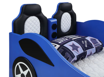 Cruiser Car Themed Twin Bed with Underglow Lights White