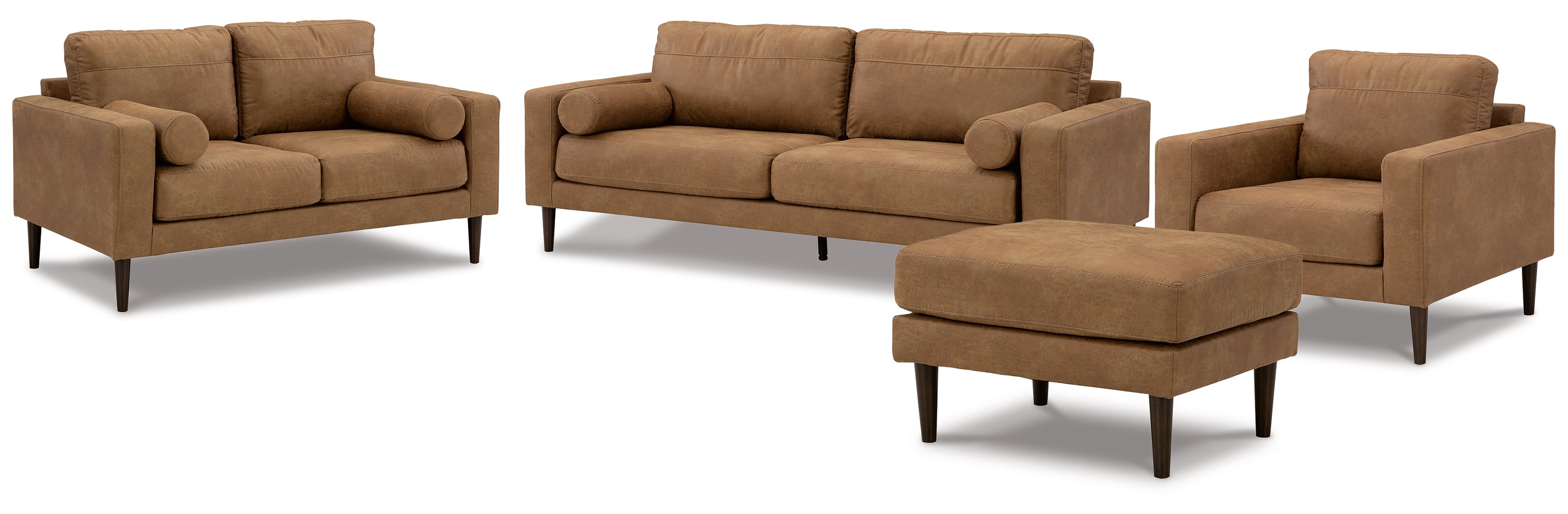 Telora Sofa, Loveseat, Chair and Ottoman