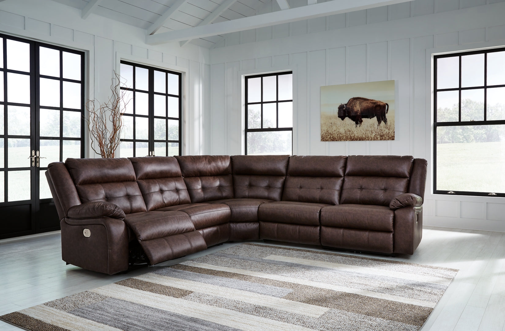 Punch Up 5-Piece Power Reclining Sectional