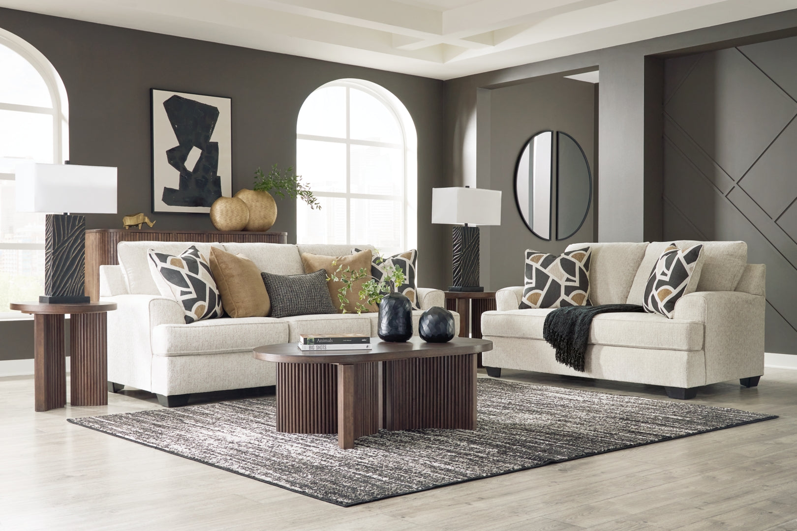 Heartcort Sofa, Loveseat, Chair and Ottoman