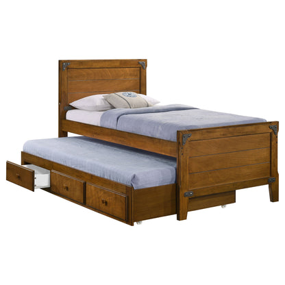 Granger Twin Captain's Bed with Trundle Rustic Honey