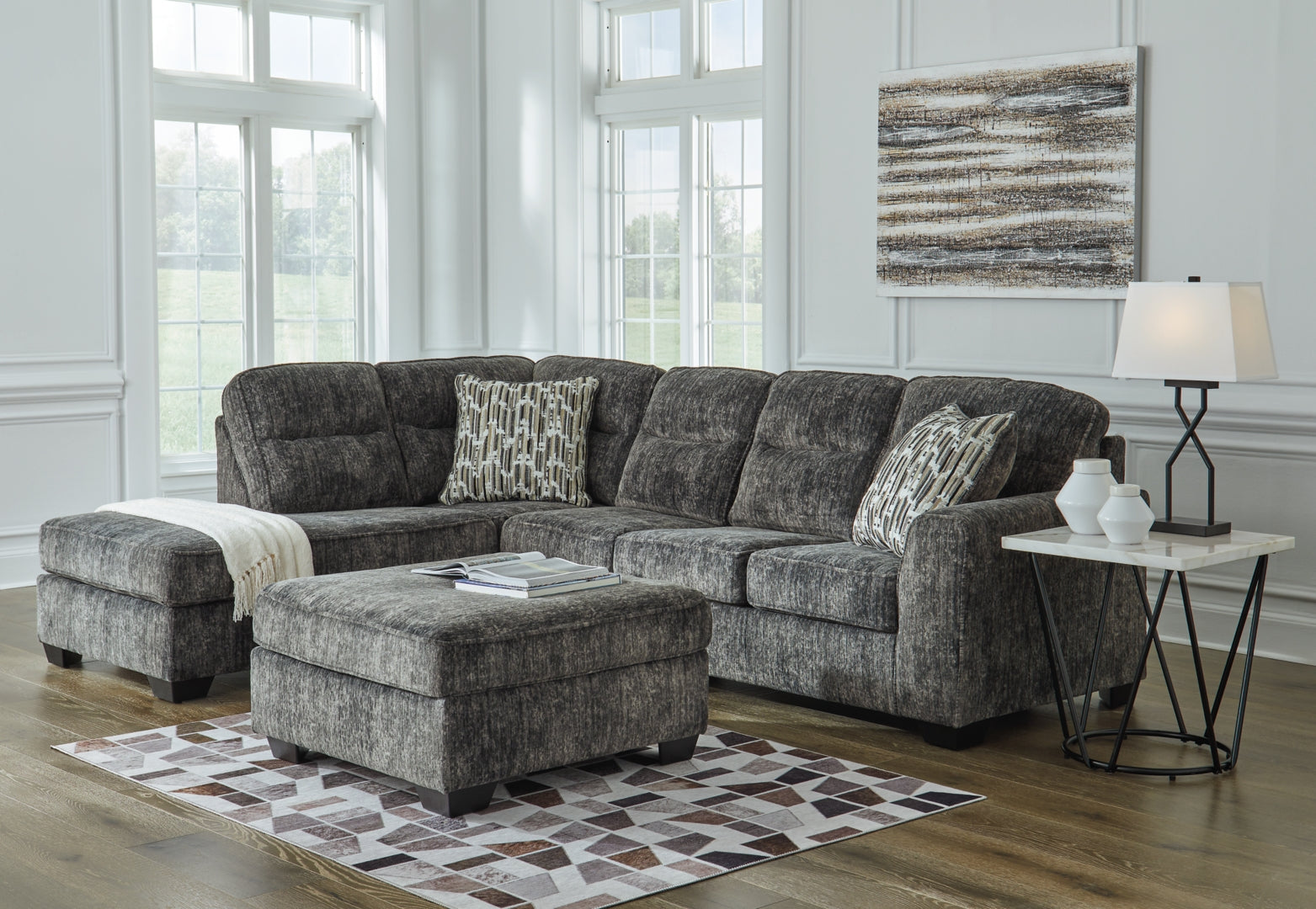 Lonoke 2-Piece Sectional with Ottoman