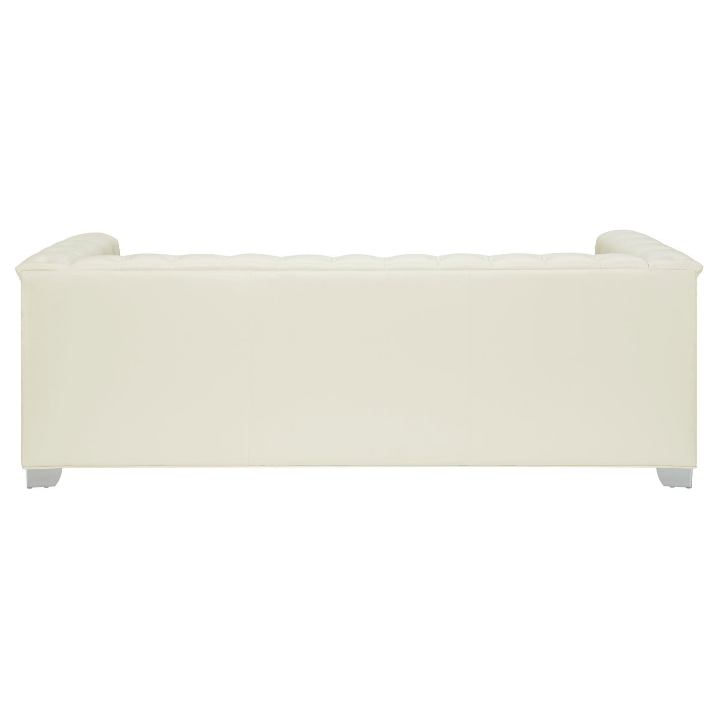 Chaviano Tufted Upholstered Sofa Pearl White