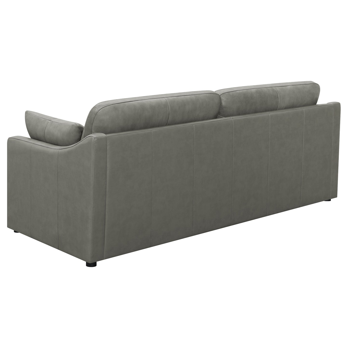 Grayson Sloped Arm Upholstered Sofa Grey