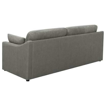 Grayson Sloped Arm Upholstered Sofa Grey