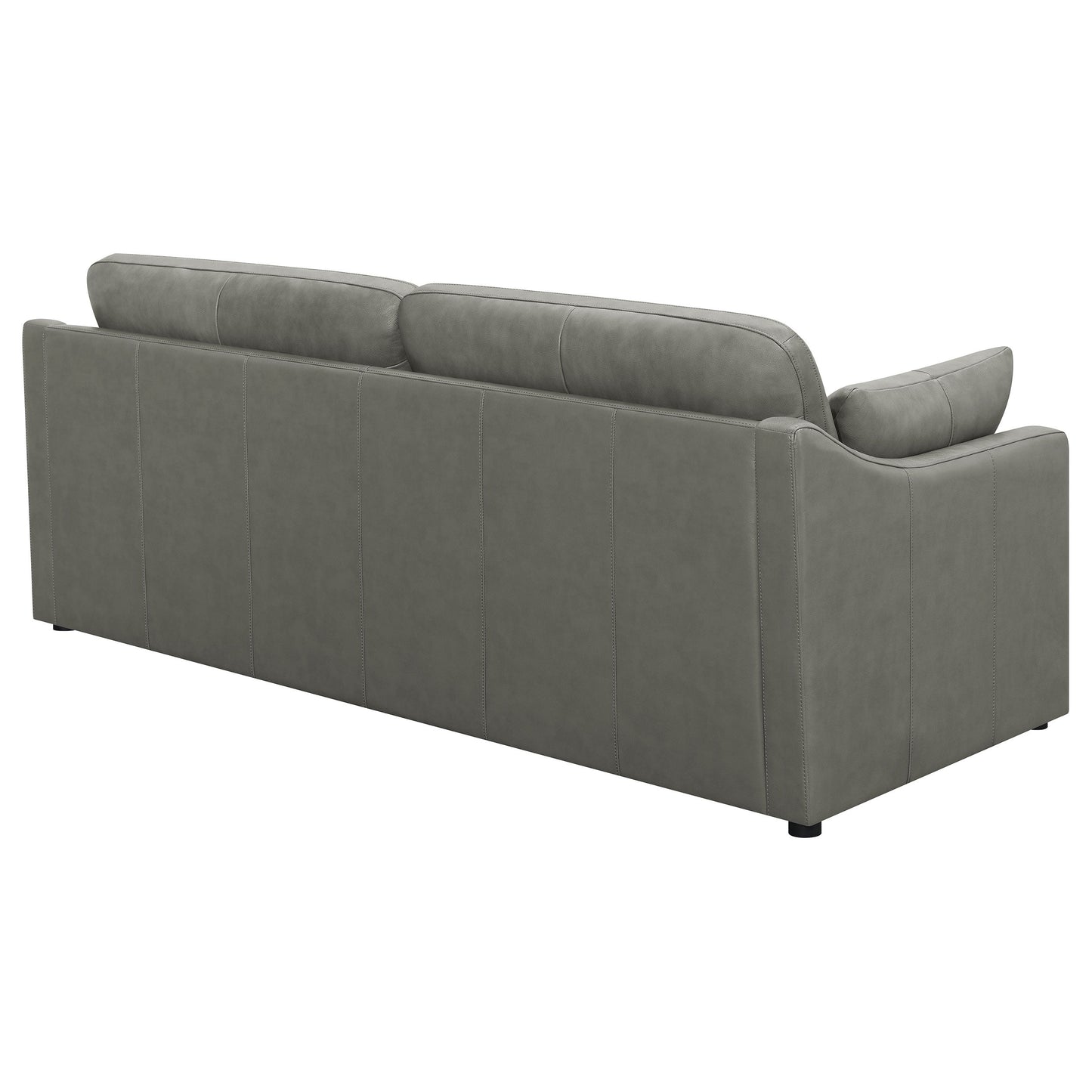 Grayson Sloped Arm Upholstered Sofa Grey