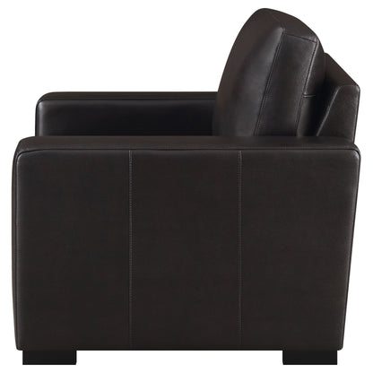 Boardmead Track Arms Upholstered Chair Dark Brown