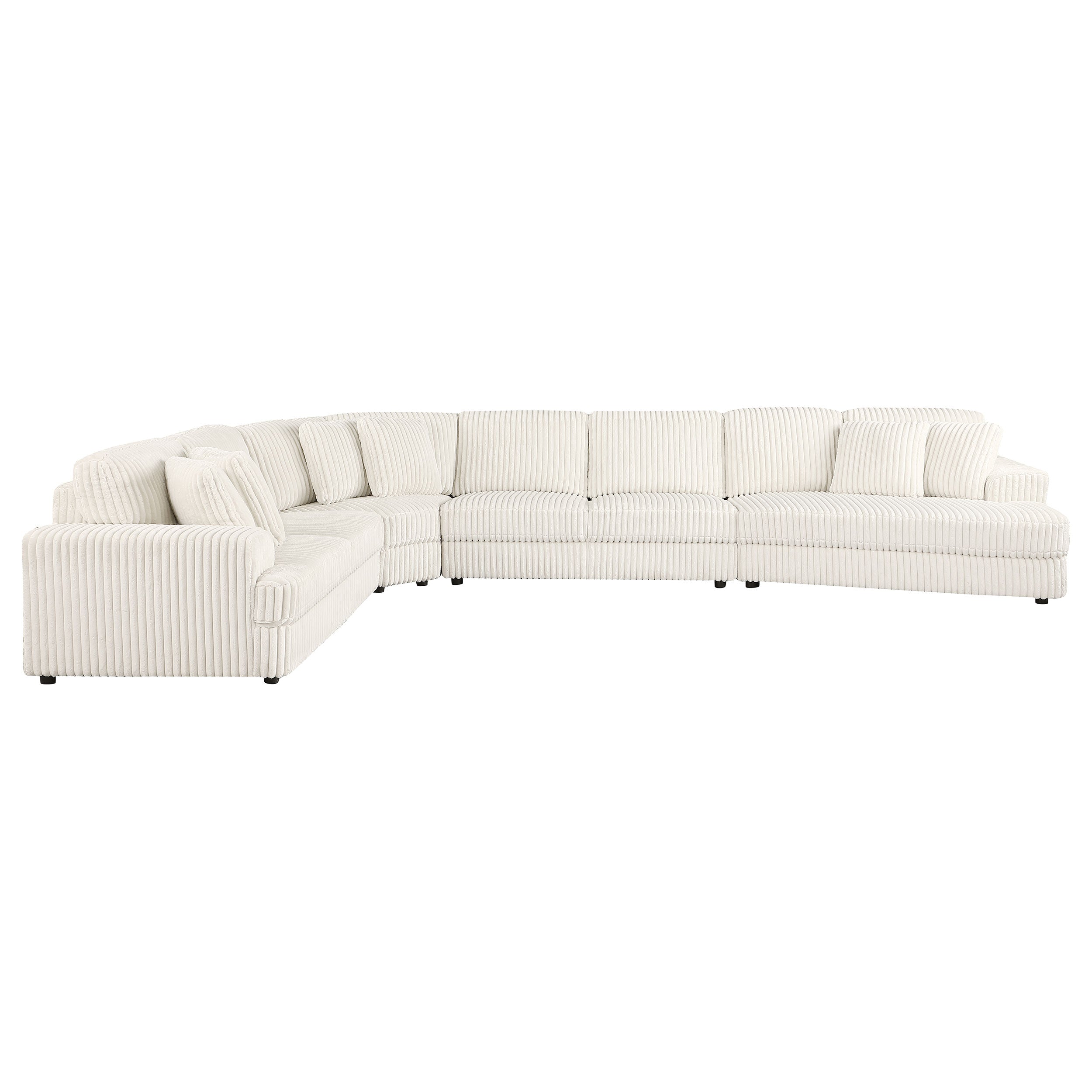 Emberson 5-piece Upholstered Modular Sectional Sofa Ivory