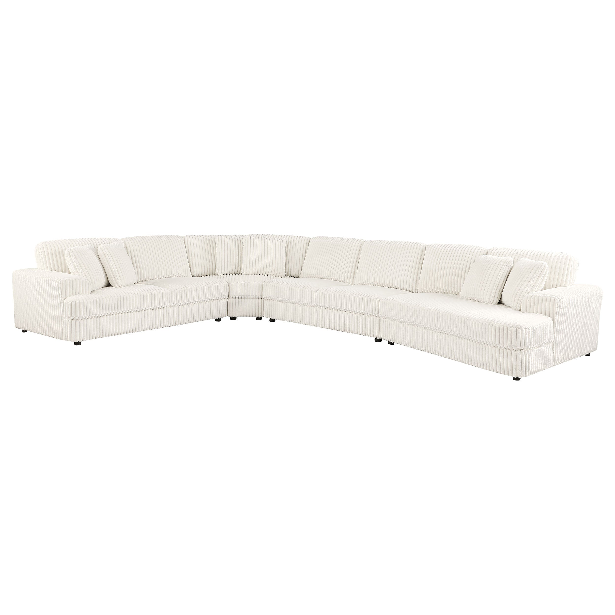 Emberson 5-piece Upholstered Modular Sectional Sofa Ivory