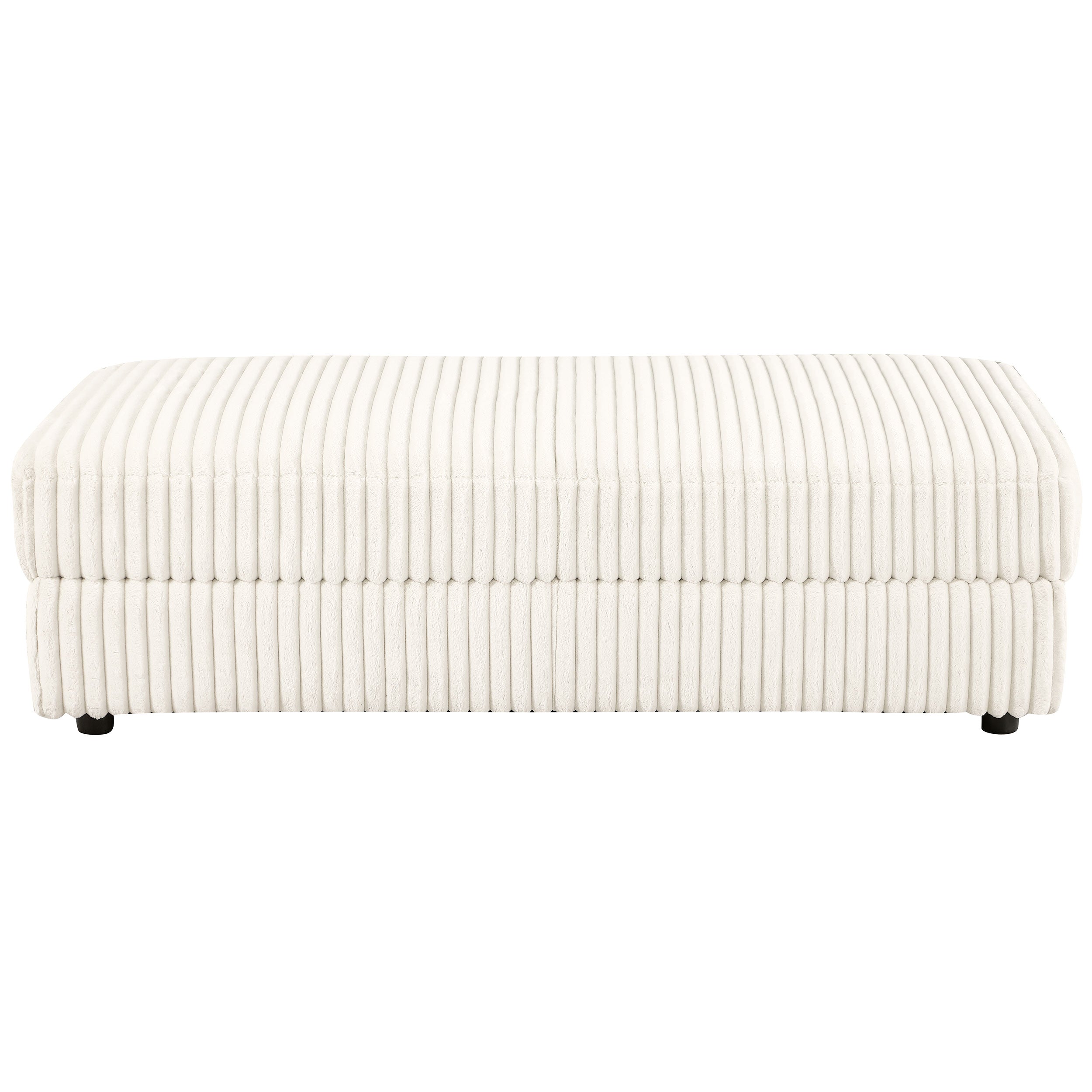 Emberson Upholstered Rectangular Storage Ottoman Ivory