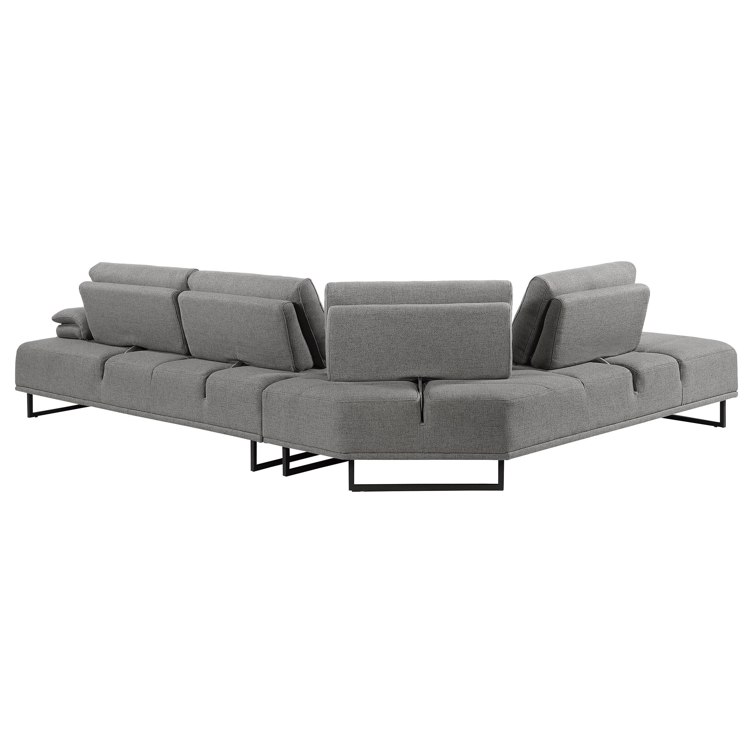 Arden 2-piece Adjustable Back Sectional Taupe