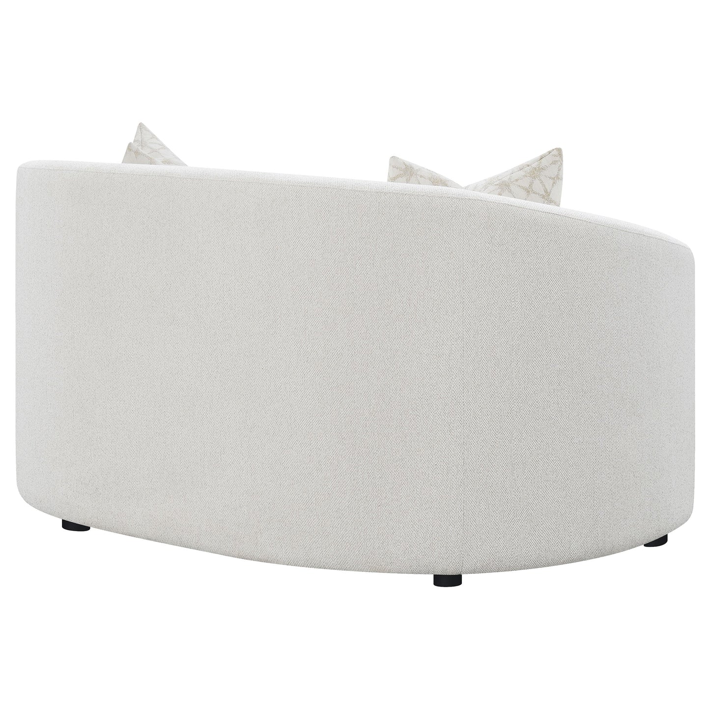 Rainn Upholstered Tight Back Loveseat Latte