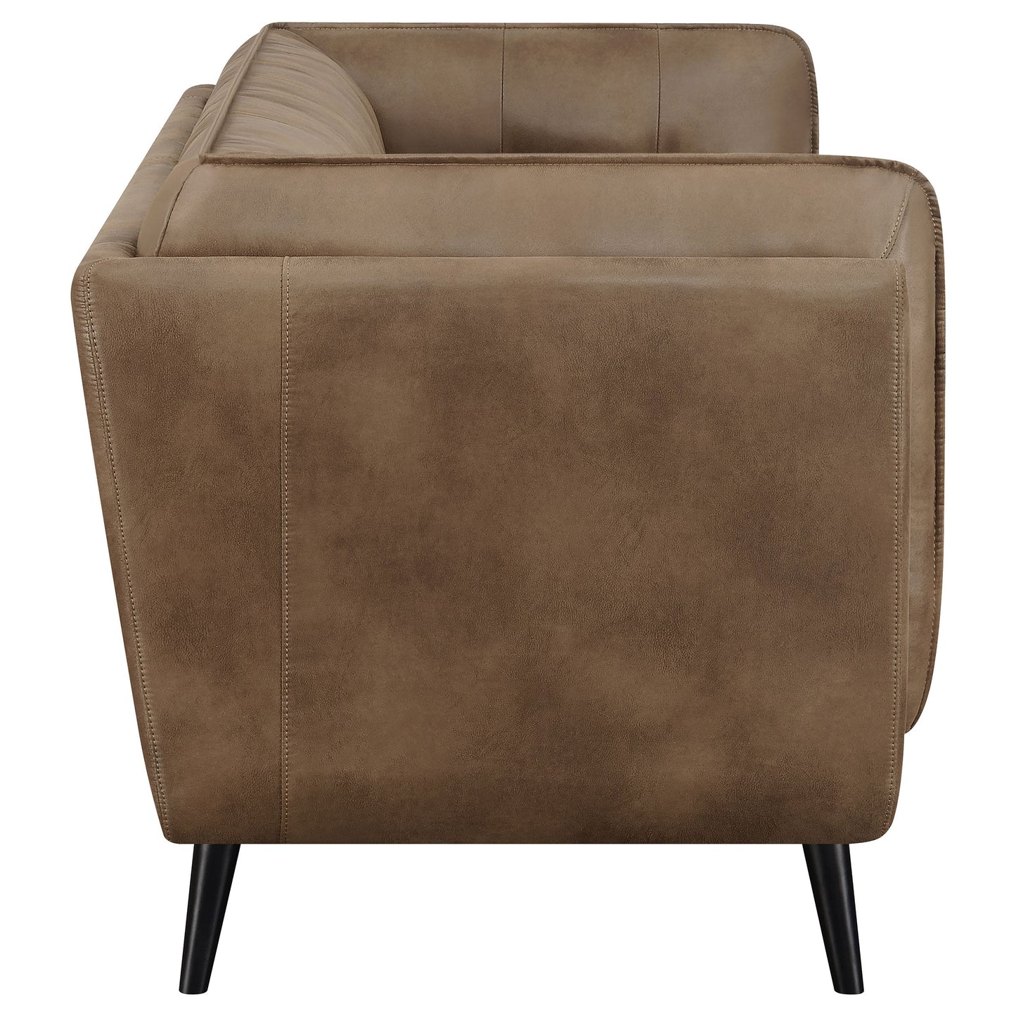 Thatcher Upholstered Button Tufted Sofa Brown