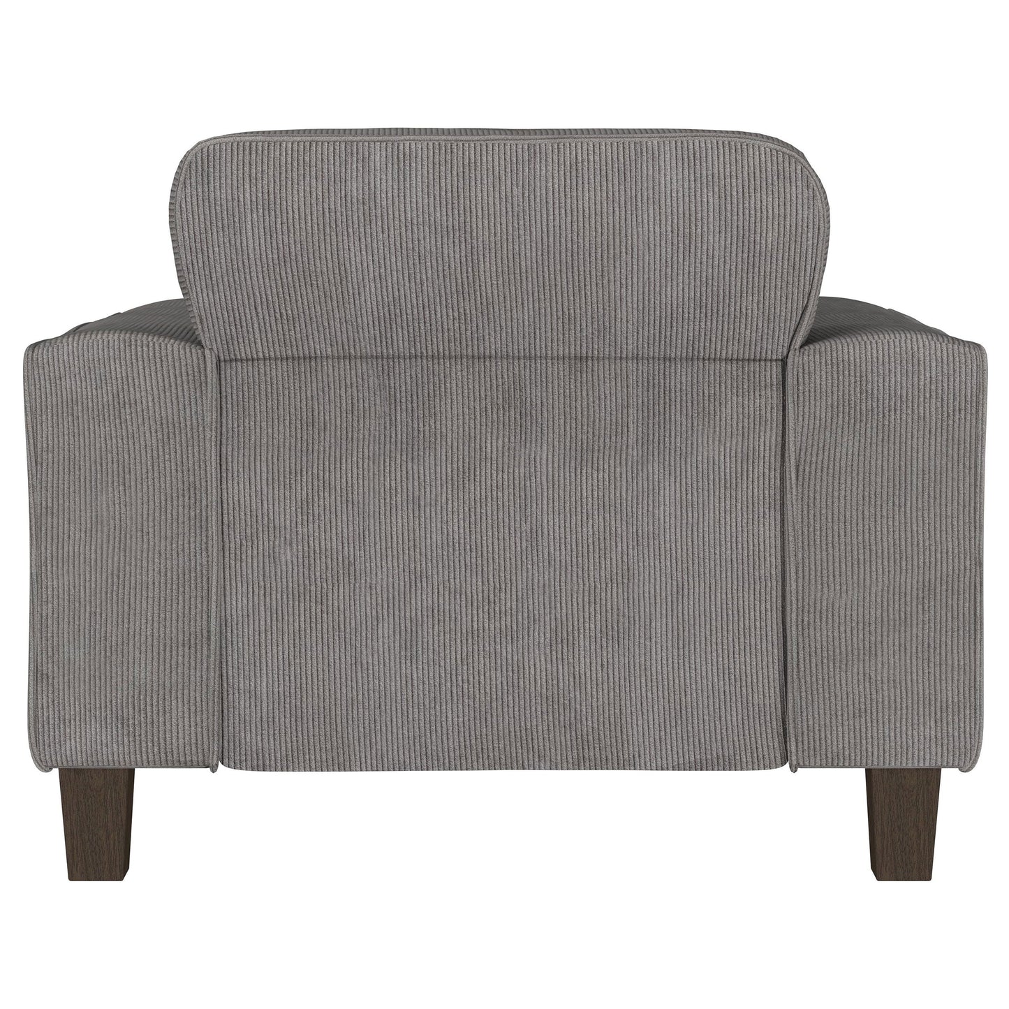 Deerhurst Upholstered Track Arm Tufted Accent Chair Charcoal