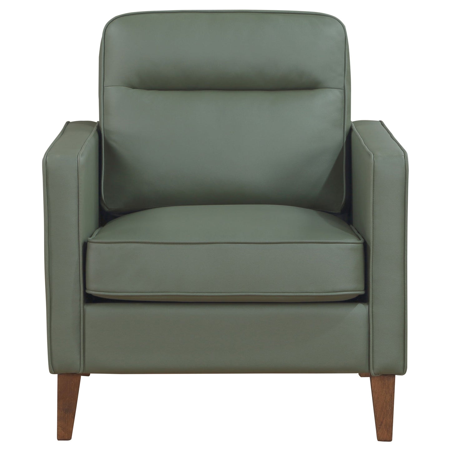 Jonah Upholstered Track Arm Accent Club Chair Green