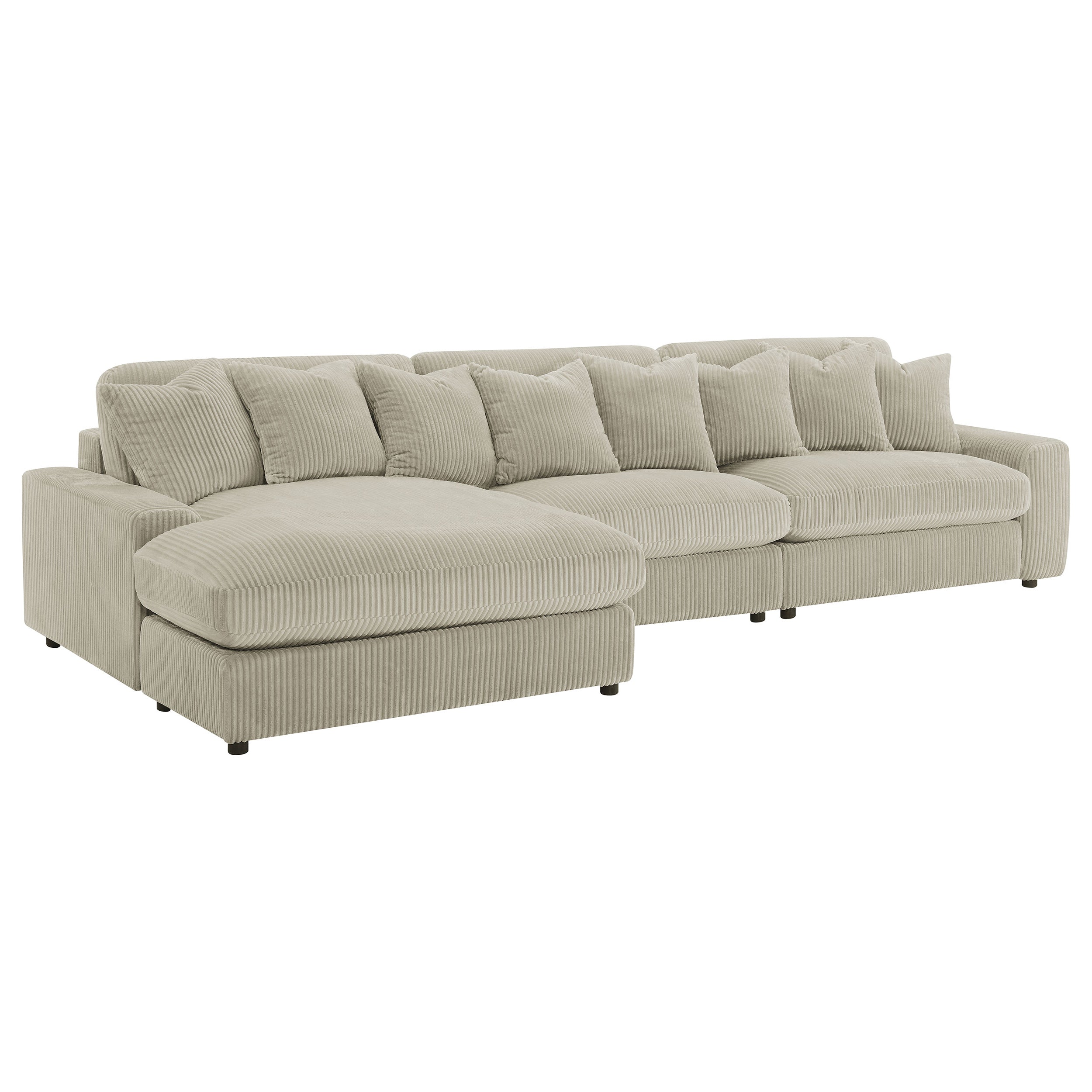 Blaine Upholstered Reversible Sectional Sofa Sand