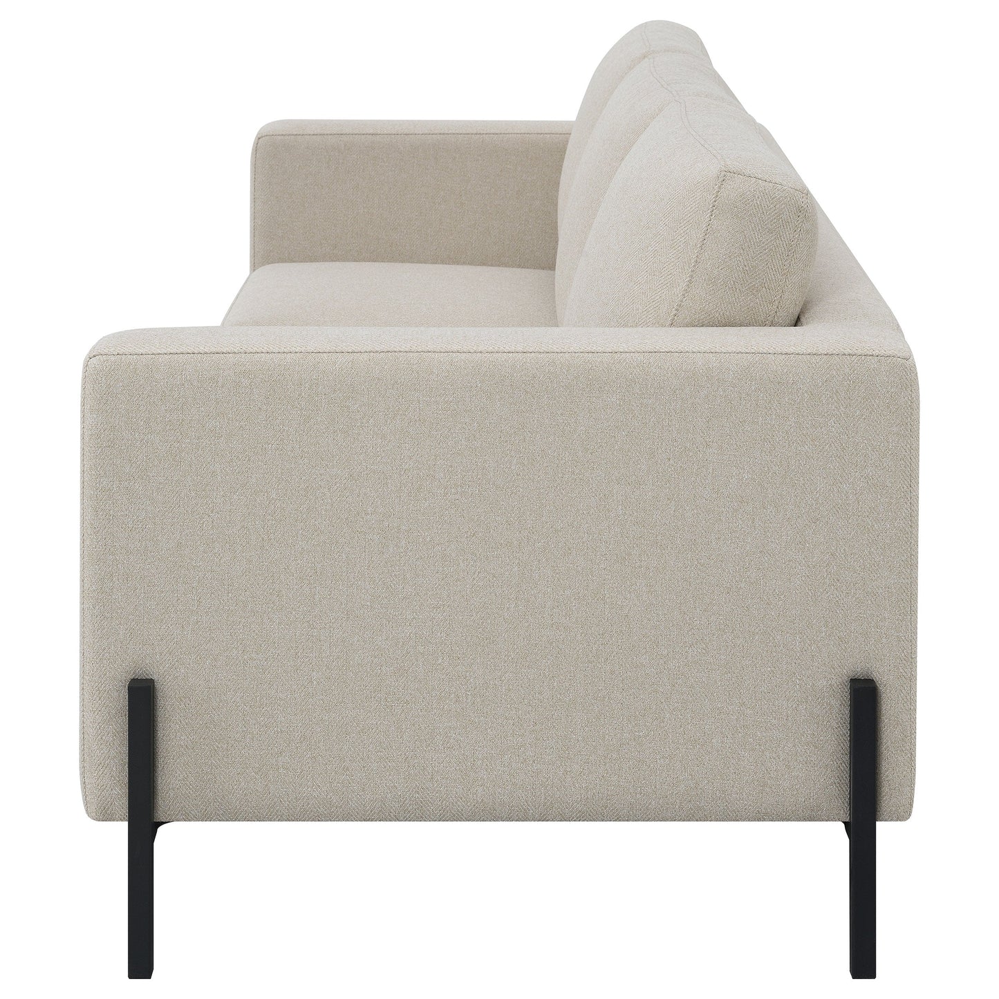 Tilly Upholstered Track Arms Sofa Oatmeal