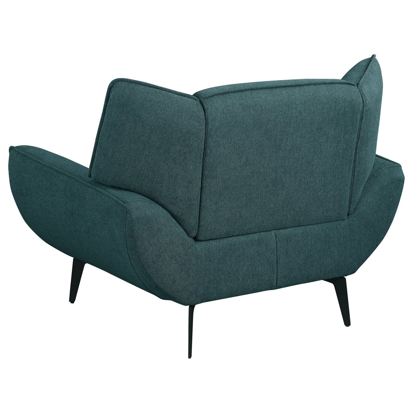 Acton Upholstered Flared Arm Chair Teal Blue