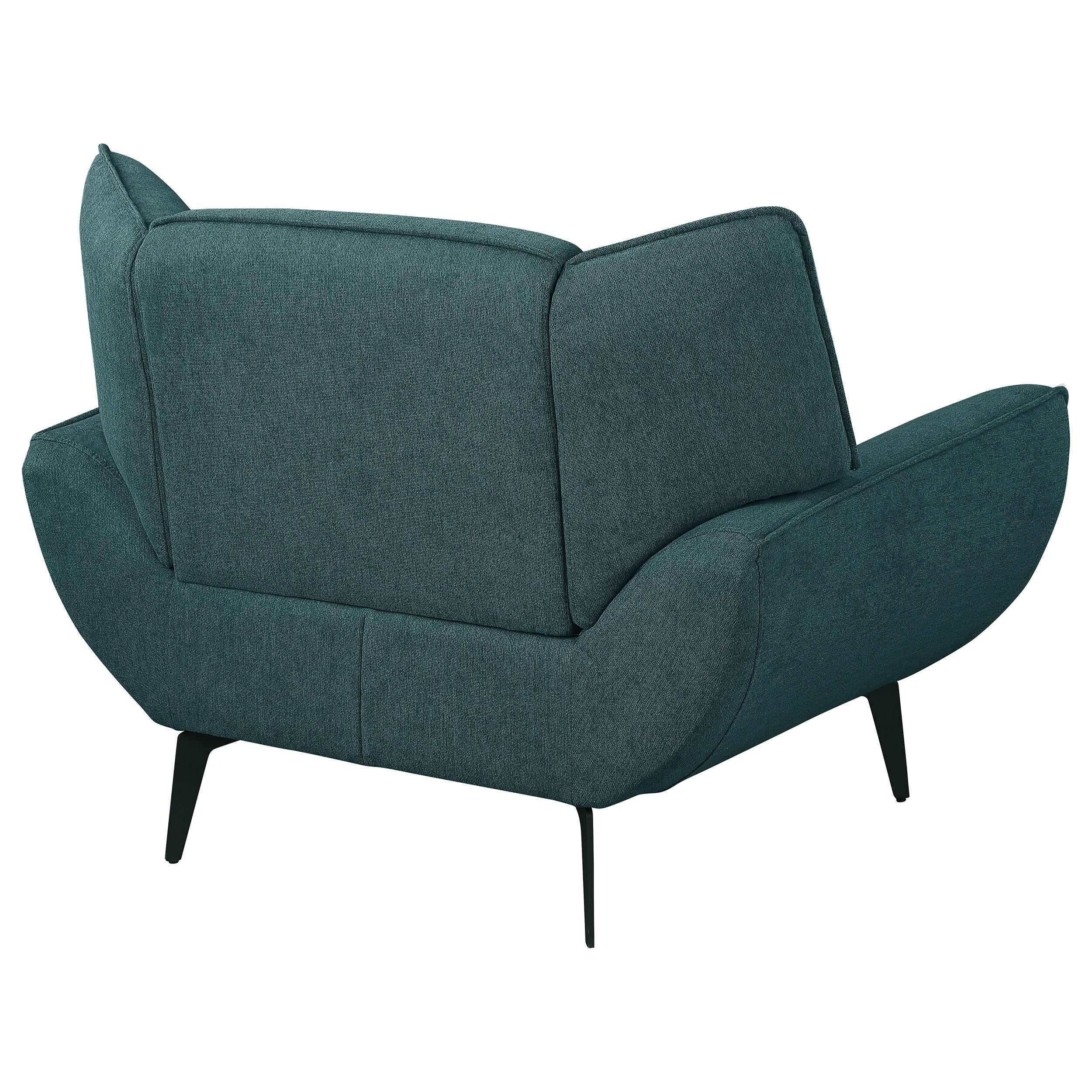 Acton Upholstered Flared Arm Chair Teal Blue