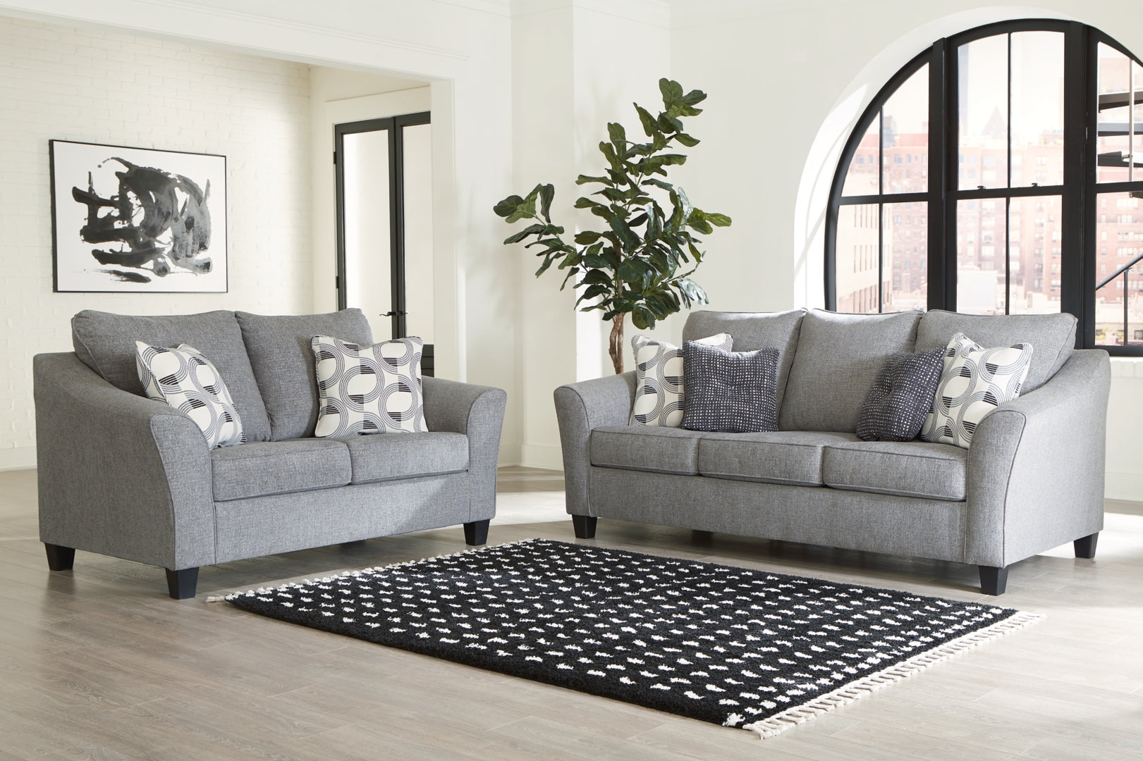 Mathonia Sofa, Loveseat, Chair and Ottoman