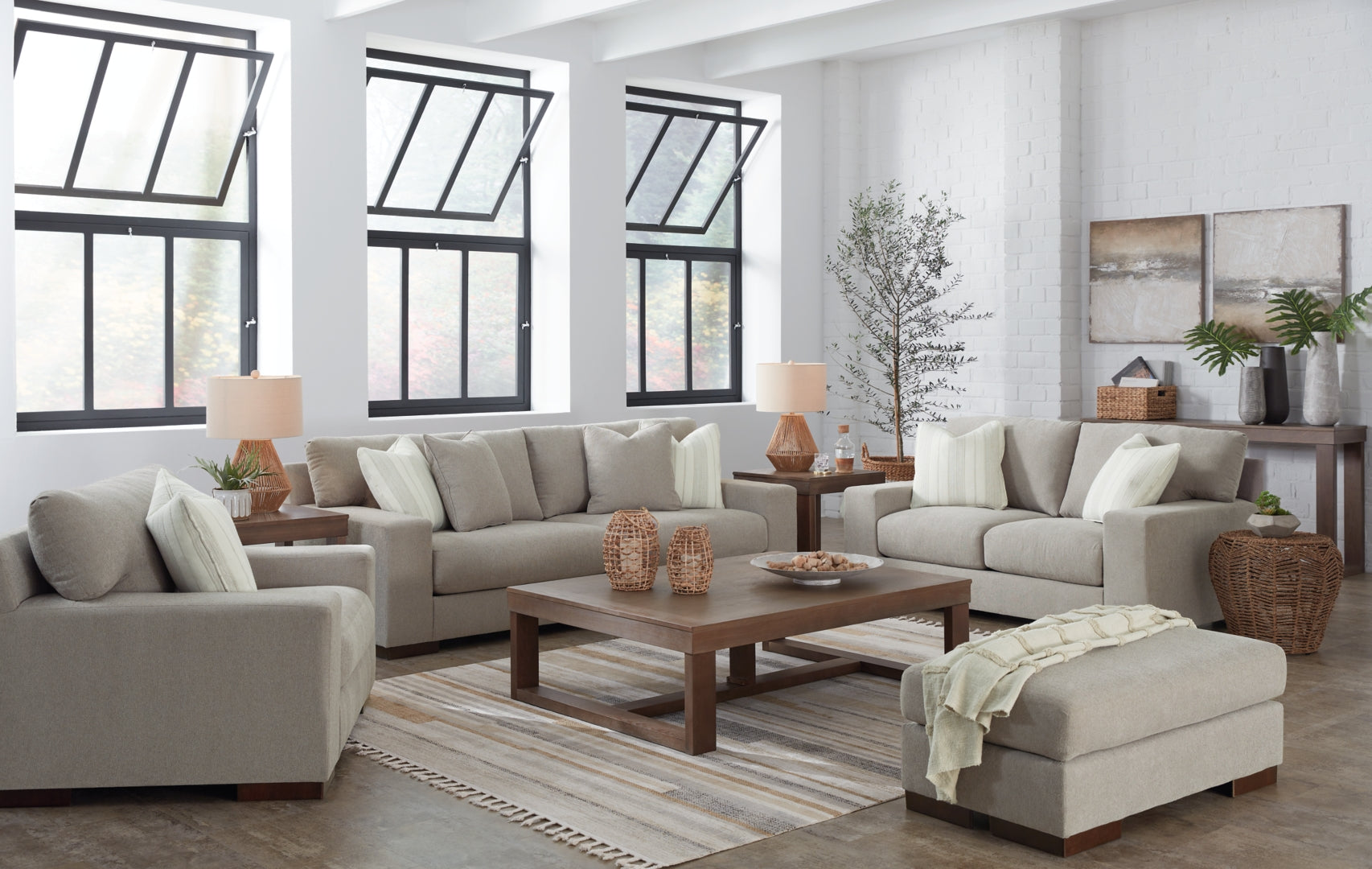 Maggie Sofa, Loveseat, Chair and Ottoman