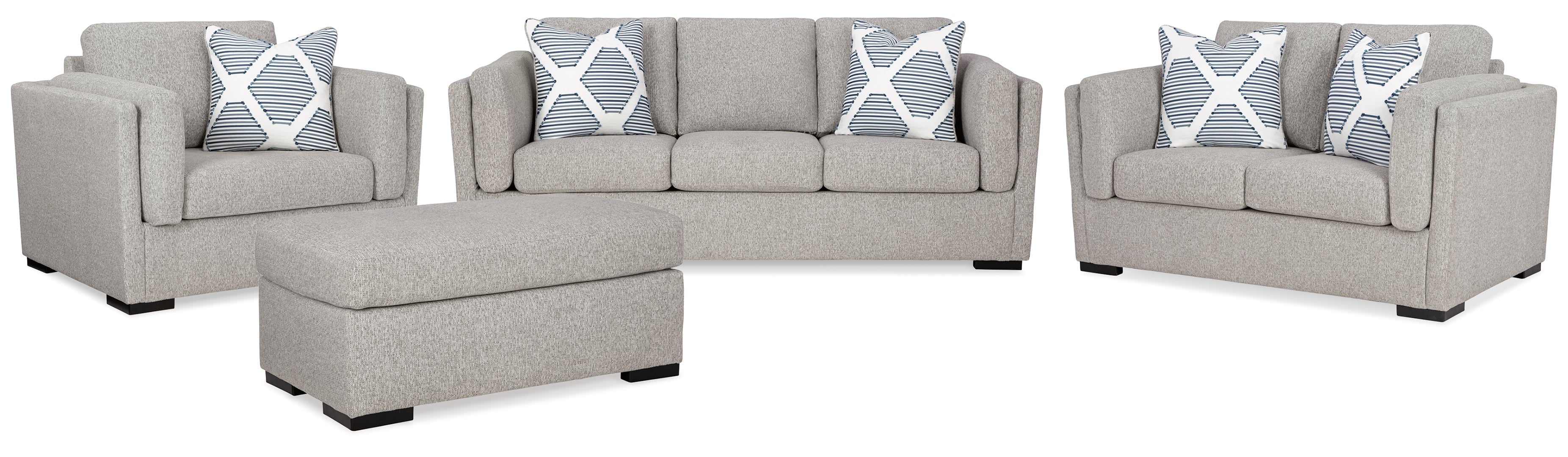 Evansley Sofa, Loveseat, Chair and Ottoman