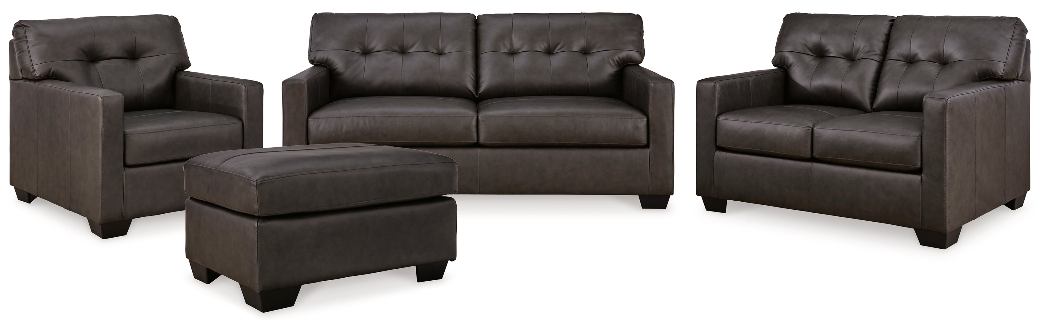 Belziani Sofa, Loveseat, Chair and Ottoman