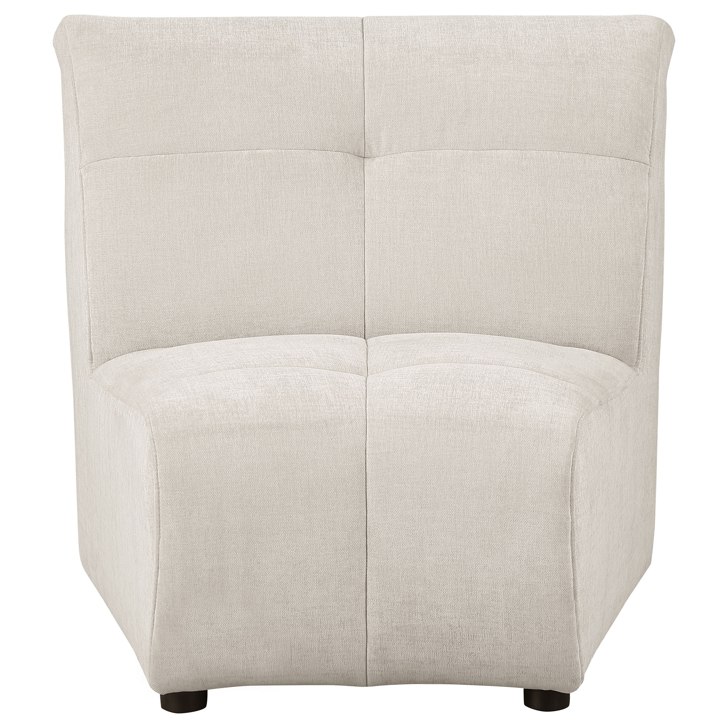 Charlotte  Upholstered Curved Modular Sectional Sofa Ivory