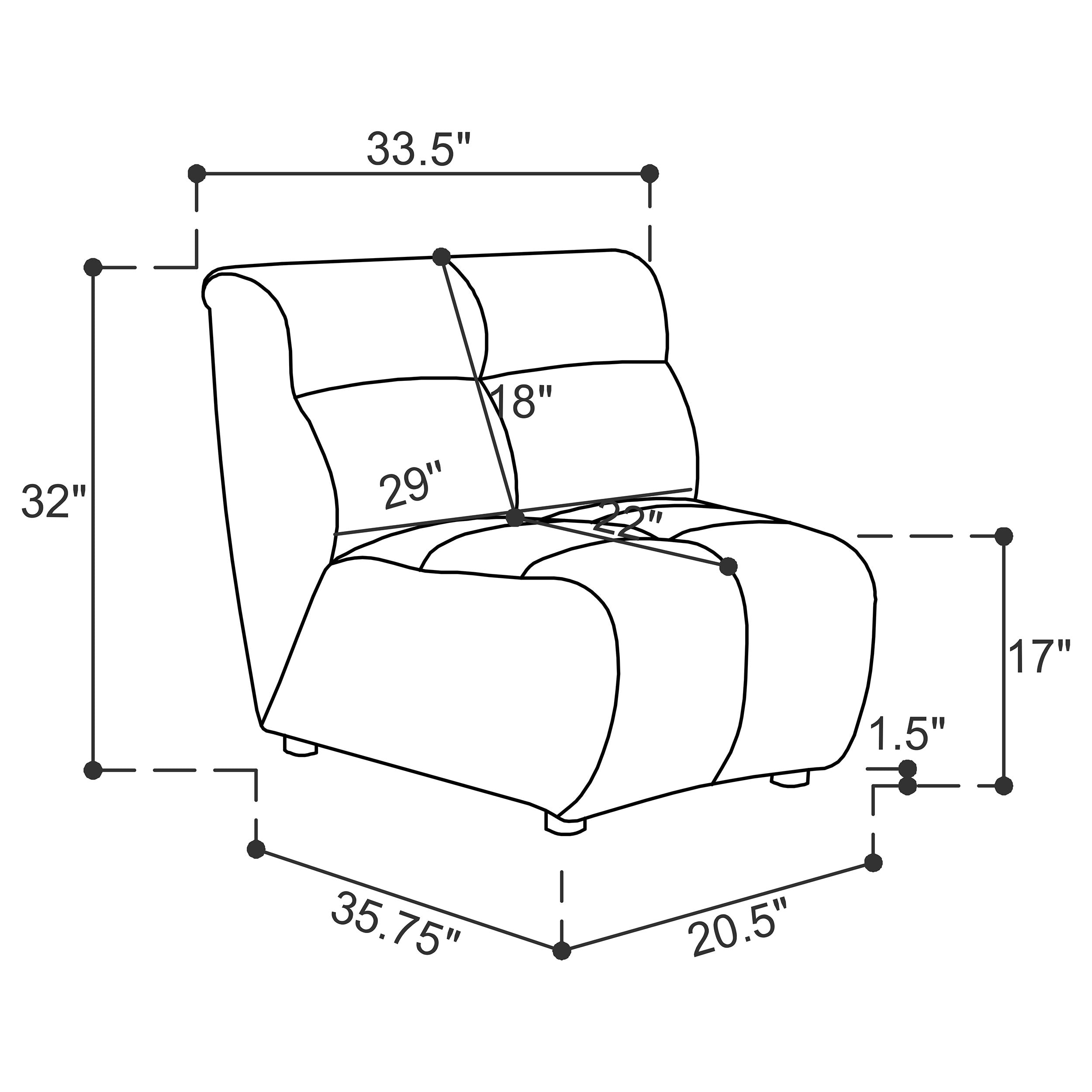 Charlotte  Upholstered Curved Modular Sectional Sofa Ivory