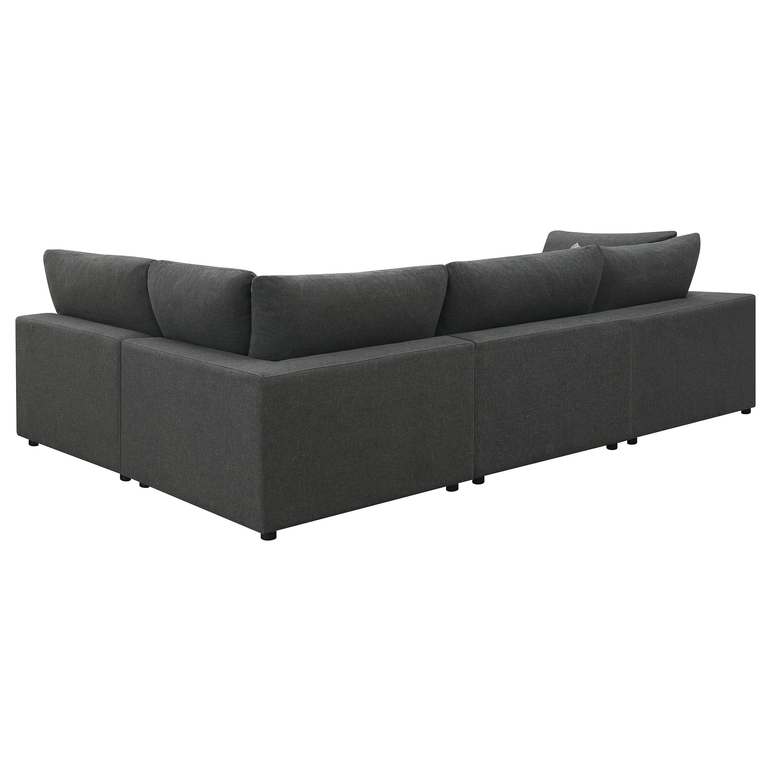 Serene  Upholstered Modular Sectional Charcoal