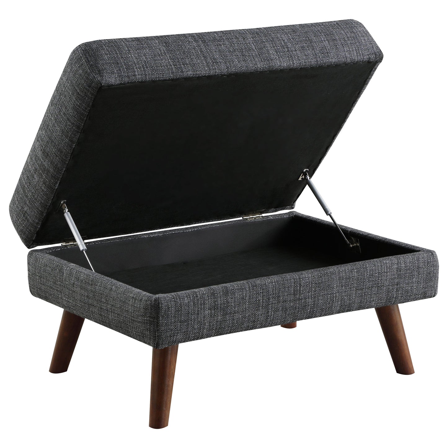 Churchill Rectangular Ottoman Dark Grey