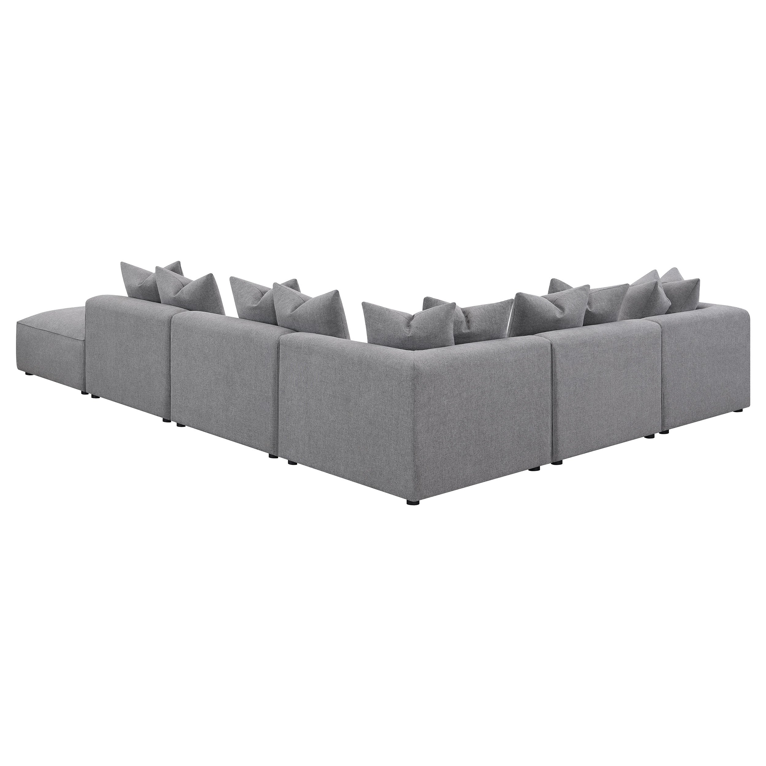 Jennifer 6-piece Tight Seat Modular Sectional Grey