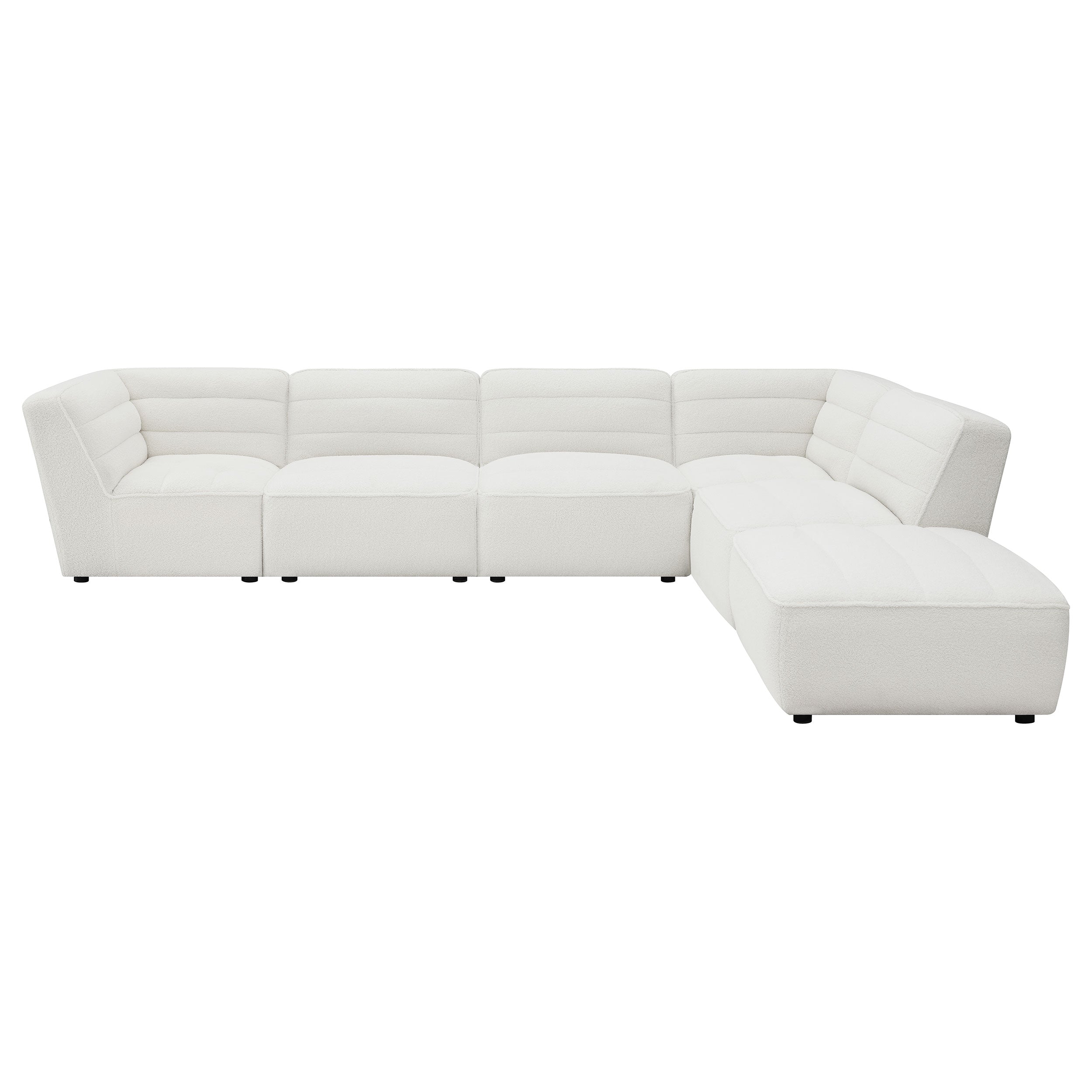 Sunny 6-piece Upholstered Sectional Natural